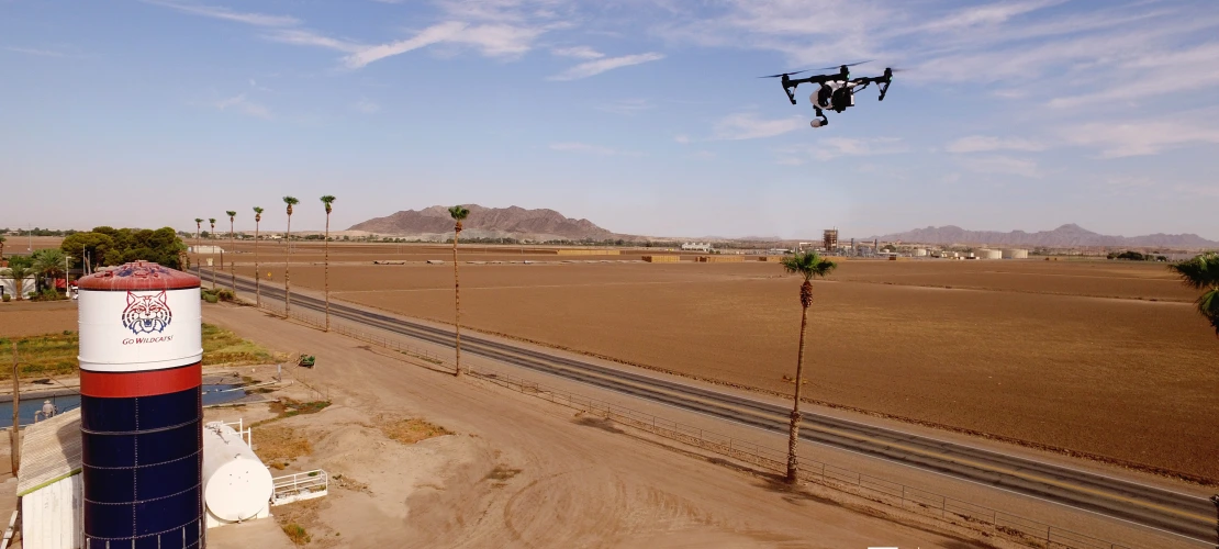 Drone in flight, model Inspire